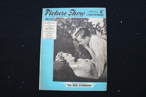 1957 AUGUST 24 PICTURE SHOW MAGAZINE - DEBORAH & JOHN KERR COVER - E 25183