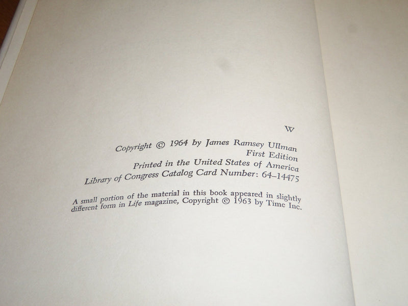 1964 AMERICANS ON EVEREST BOOK BY JAMES RAMSEY ULLMAN FIRST EDITION - KD 2490