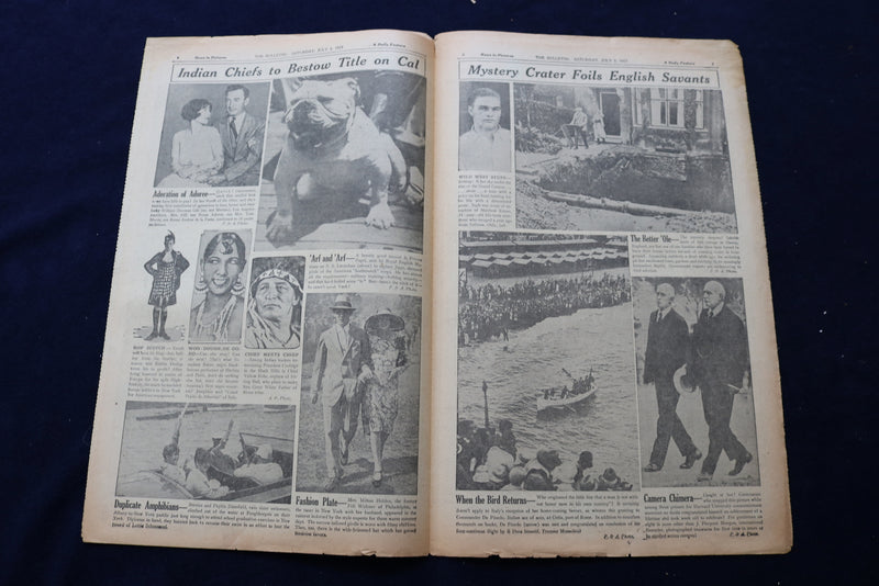 1927 JULY 2 SAN FRANCISCO BULLETIN - BYRD, ACOSTA TAKEN TO HOSPITAL - NP 8895