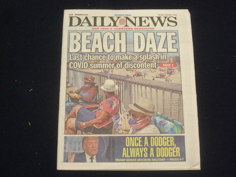 2020 SEPTEMBER 5 NEW YORK DAILY NEWS NEWSPAPER - TRUMP DENIES MOCKING MILITARY