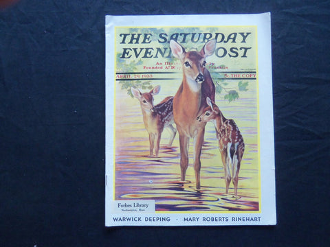 1933 APRIL 29 THE SATURDAY EVENING POST MAGAZINE - ILLUSTRATED COVER - SP 1510