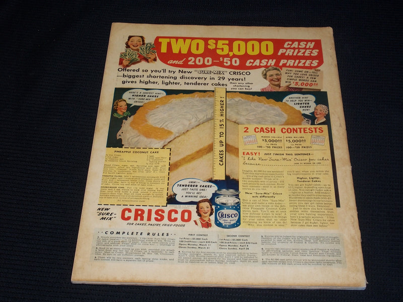 1940 APRIL MCCALL'S MAGAZINE NICE COVER & FULL PAGE ADS - E 1307