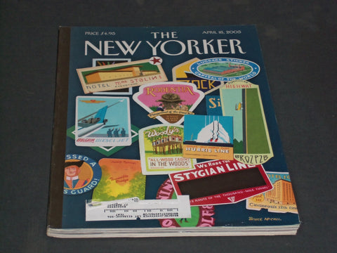 2005 APRIL 18 THE NEW YORKER MAGAZINE - ILLUSTRATED COVER - NY 2028
