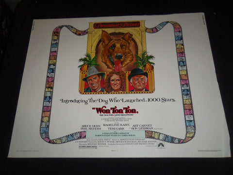 1975 WON TON TON 1/2 SHEET MOVIE POSTER - DERN, KAHN, CARNEY, SILVERS - P 291