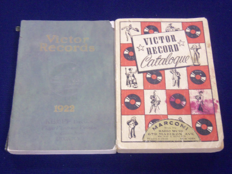 1922-1941 VICTOR RECORDS CATALOGS LOT OF 3 - LISTS OF ARTIST - J 1977
