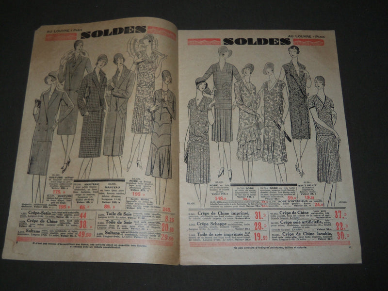 1929 SUMMER AU LOUVRE-SOLDES FRENCH CATALOGUE - PARIS - FR 1279