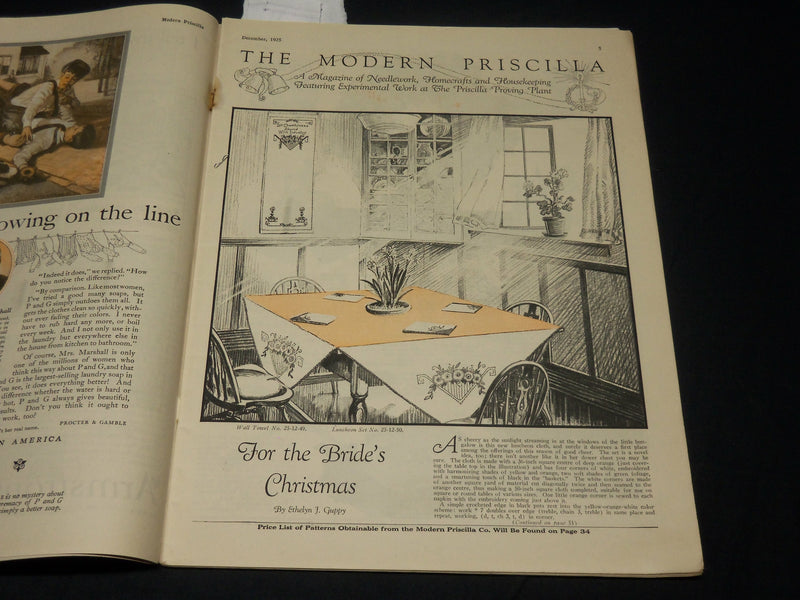 1925 DECEMBER THE MODERN PRISCILLA MAGAZINE - ILLUSTRATIONS, STORIES - ST 530B