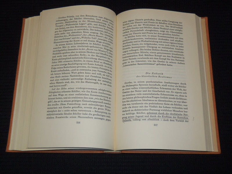 1955 SCHILLER HARDCOVER BOOK BY ALEXANDER ABUSCH - GERMAN - KD 7858