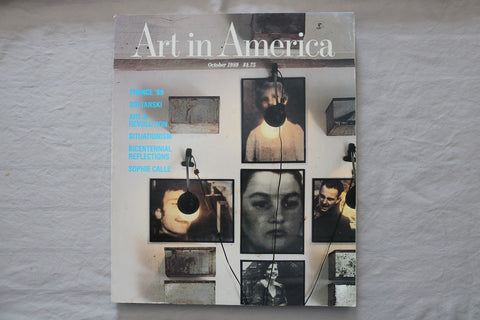 1989 OCTOBER ART IN AMERICA MAGAZINE - BOLTANSKI'S DETECTIVE COVER - E 26759