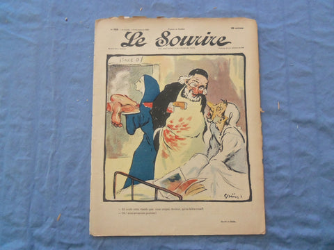 1902 NOV 8 LE SOURIRE MAGAZINE - ILLUSTRATED COMEDY - FRENCH TEXT - SP 4865D