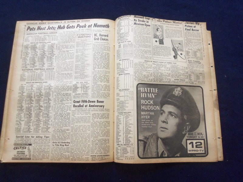 1965 NOV 13 BOSTON RECORD AMERICAN NEWSPAPER-200 PRISON CONVICTS STRIKE -NP 6310