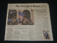 2020 JUNE 21 NEW YORK TIMES - PROSECUTOR FIRED BY PRESIDENT AFTER RESISTANCE