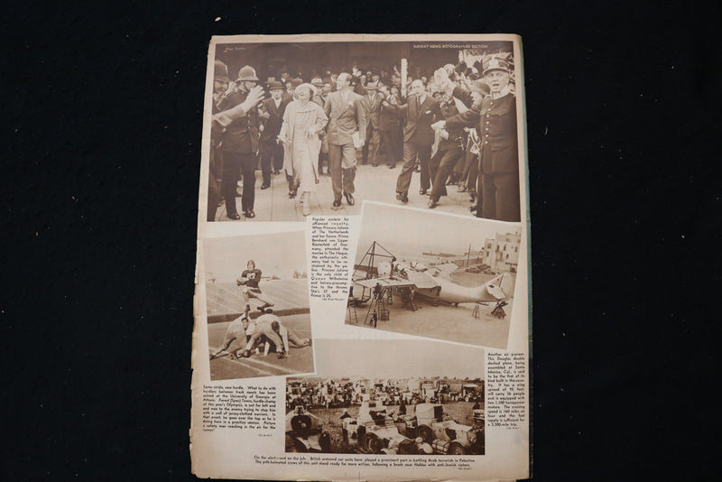 1936 OCTOBER 4 SUNDAY NEW YORK NEWS MAGAZINE - JUNE LANG COVER - E 26143