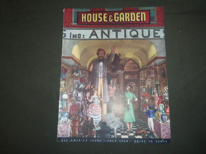 1938 JULY THE HOUSE & GARDEN MAGAZINE - GREAT PHOTOS & ADS - ST 743