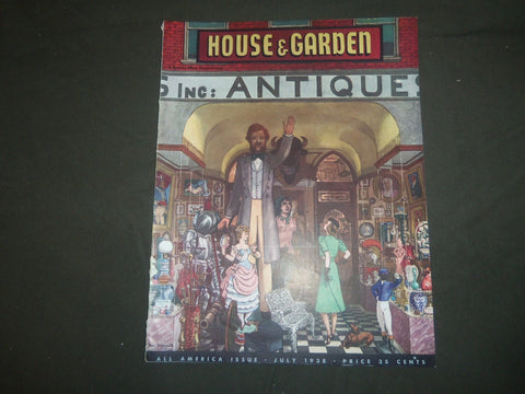 1938 JULY THE HOUSE & GARDEN MAGAZINE - GREAT PHOTOS & ADS - ST 743