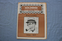 1977 DECEMBER GOLDMINE MAGAZINE - IN MEMORY OF BING CROSBY 1904-1977 - E 26455