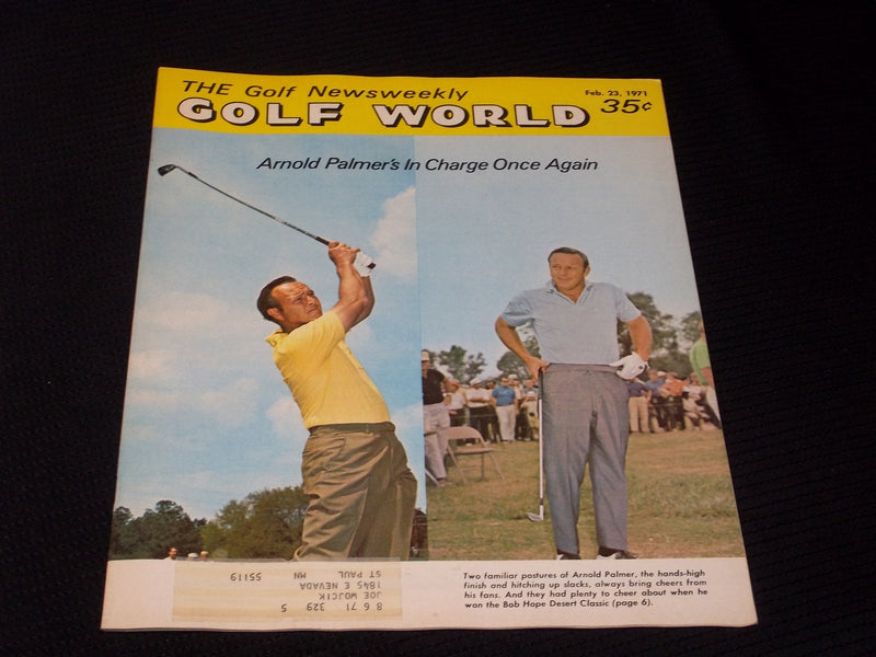 1971 FEBRUARY 23 GOLF WORLD NEWSWEEKLY MAGAZINE - ARNOLD PALMER COVER - E 6043