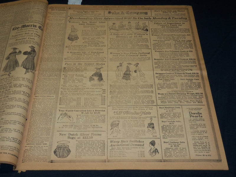 1916 NOVEMBER 5 NEW YORK TIMES - WILSON FEELS PULSE OF VICTORY - NT 7684