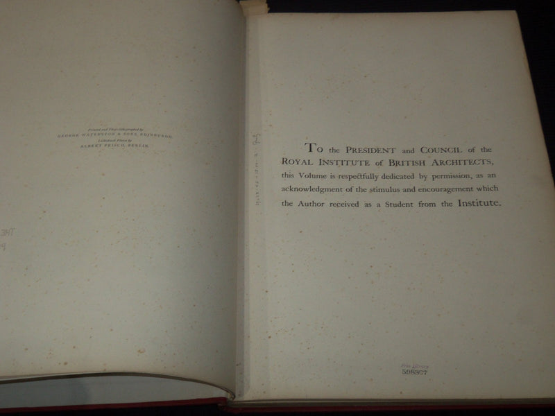 1887 PUGIN STUDENTSHIP DRAWINGS VOLUME #43 OF 200 - G. WASHINGTON BROWNE - Z 285
