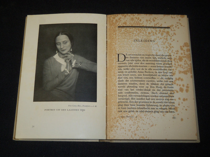 1931 ANNA PAVLOVA HAAR LEVEN EN HAAR KUNST BOOK BY ERNST KRAUSS -DANISH - J 5330