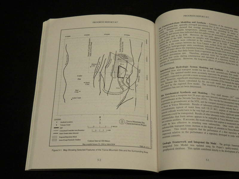 1998 SITE CHARACTERIZATION PROGRESS REPORT #17 YUCCA MOUNTAIN, NEVEDA - J 5817