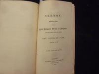 1863 REV. RICHARD PIKE FUNERAL DISCOURSES SOFTCOVER BOOKLET - BOSTON - K 218