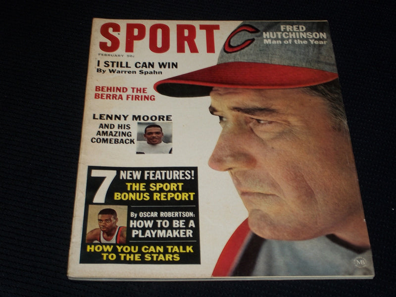 1965 FEBRUARY SPORT MAGAZINE - FRED HUTCHINSON COVER - E 257