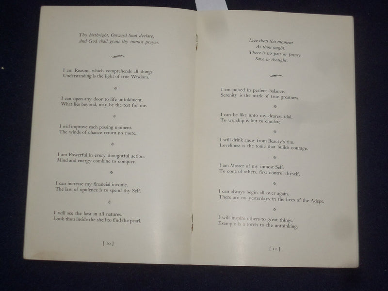 1935 I AM! I CAN! I WILL! BY JACQUES HONDORUS SOFTCOVER BOOK - J 9602