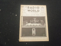 1929 OCTOBER 12 RADIO WORLD MAGAZINE - NEW PUSH-PULL BATTERY MODEL - B 434F