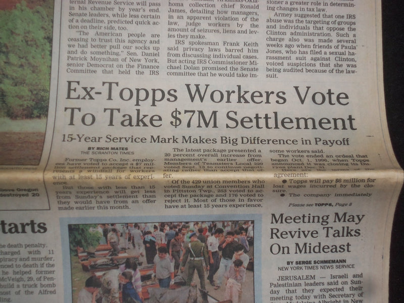 1997 SEP 29 THE SCRANTON TIMES NEWSPAPER - SECOND MCVIEGH TRIAL STARTS - NP 8405