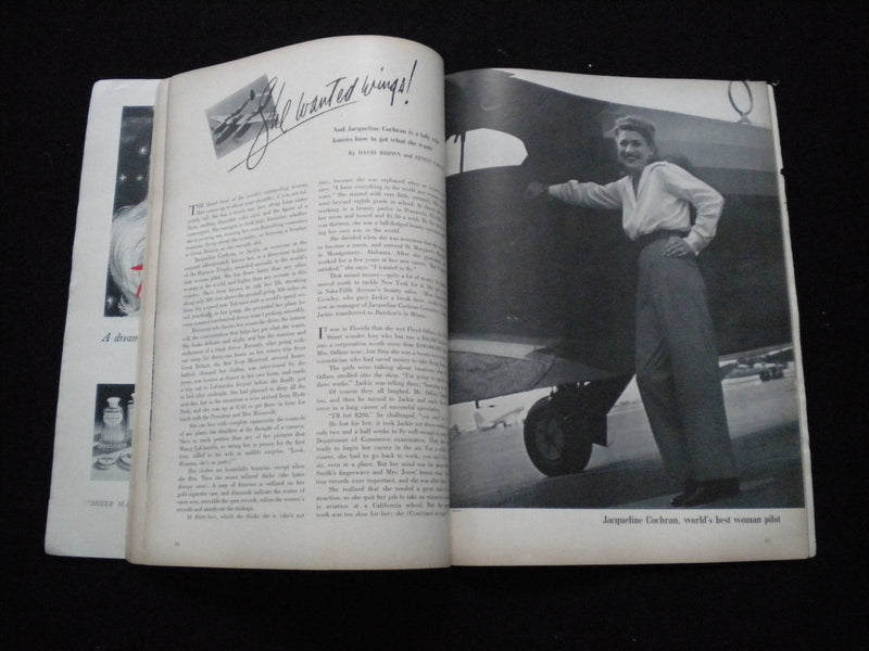 1941 OCTOBER GLAMOUR MAGAZINE - FASHION AND BEAUTY FAIR - SP 1522O