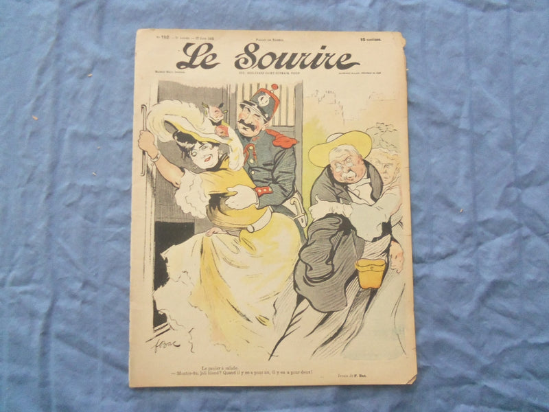 1903 JUNE 27 LE SOURIRE MAGAZINE - ILLUSTRATED COMEDY - FRENCH TEXT - SP 4865R