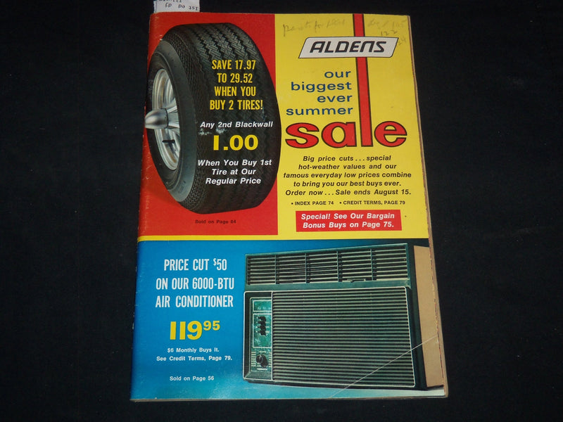 1972 ALDENS SUMMER SALE CATALOG - GREAT COLOR PHOTOS - J 9128