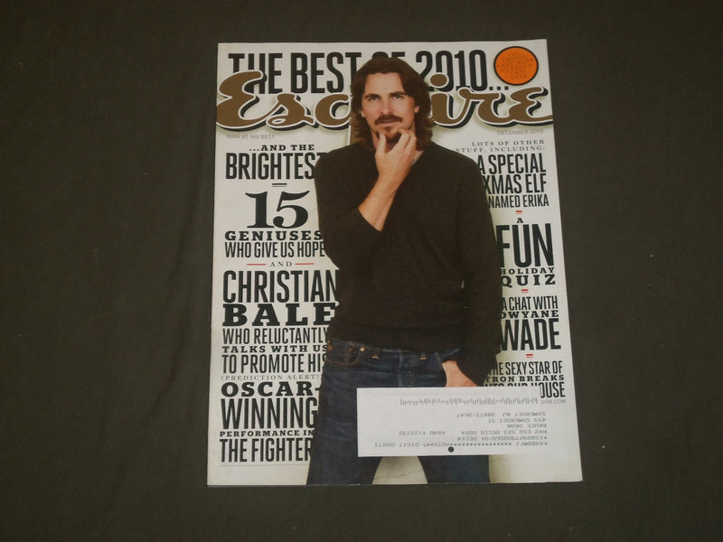 2010 DECEMBER ESQUIRE MAGAZINE - CHRISTIAN BALE COVER - B 1965