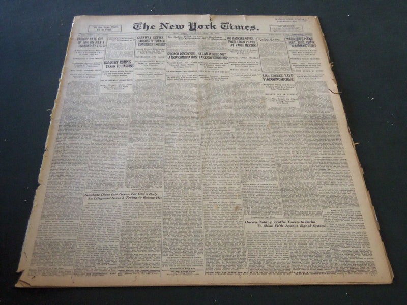 1922 MAY 25 NEW YORK TIMES - HYLAN WOULD NOT TAKE GOVERNORSHIP - NT 5803