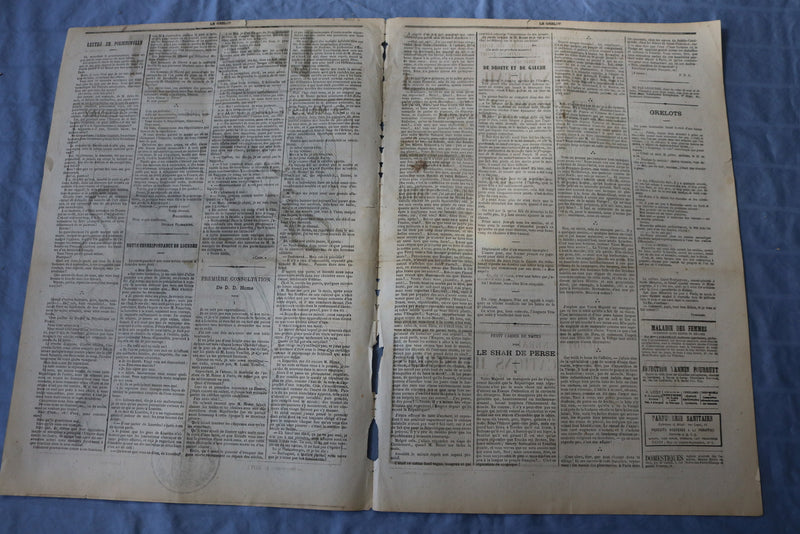 1872 OCTOBER 13 LE GRELOT NEWSPAPER- SA MAJESTE ORELIE-ANTOINE -FRENCH - NP 8603