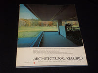 1977 JANUARY ARCHITECTURAL RECORD MAGAZINE - INTERIORS FRONT COVER - E 1013