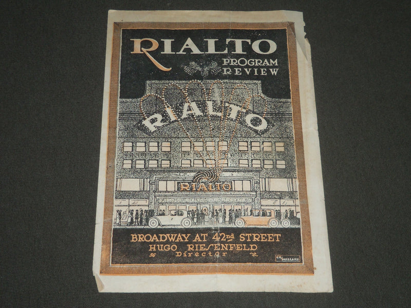 1921 FEBRUARY 13 THE RIALTO BROADWAY PROGRAM - 42ND STREET - J 2400