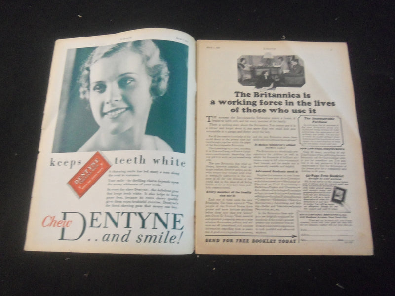1931 MARCH 7 LIBERTY MAGAZINE - SHOULDER'D HIS CRUTCH - SP 5190E
