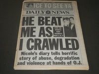 1995 JANUARY 12 NY DAILY NEWS NEWSPAPER - NHL SEASON SAVED - NP 2537