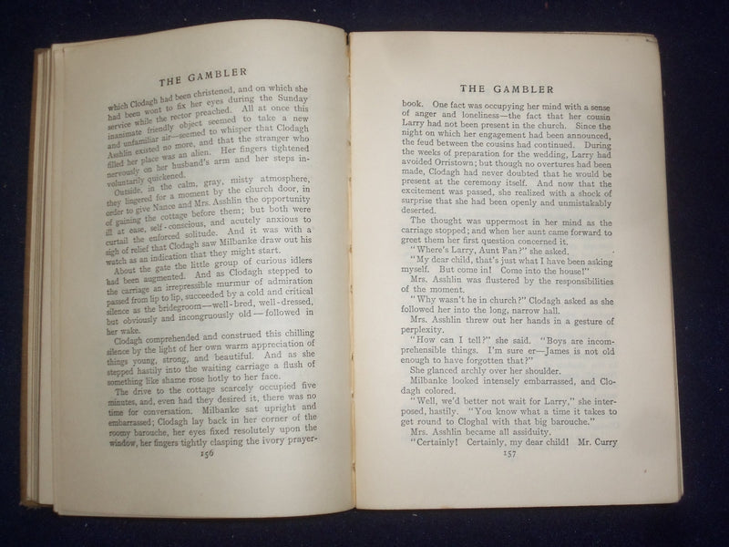 1905 THE GAMBLER HARDCOVER BOOK BY KATHERINE CECIL THURSTON - KD 9045