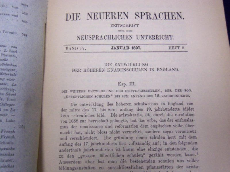 1896-1901 DIE NEUEREN SPRACHEN GERMAN PERIODICAL LOT OF 30 - O 2852