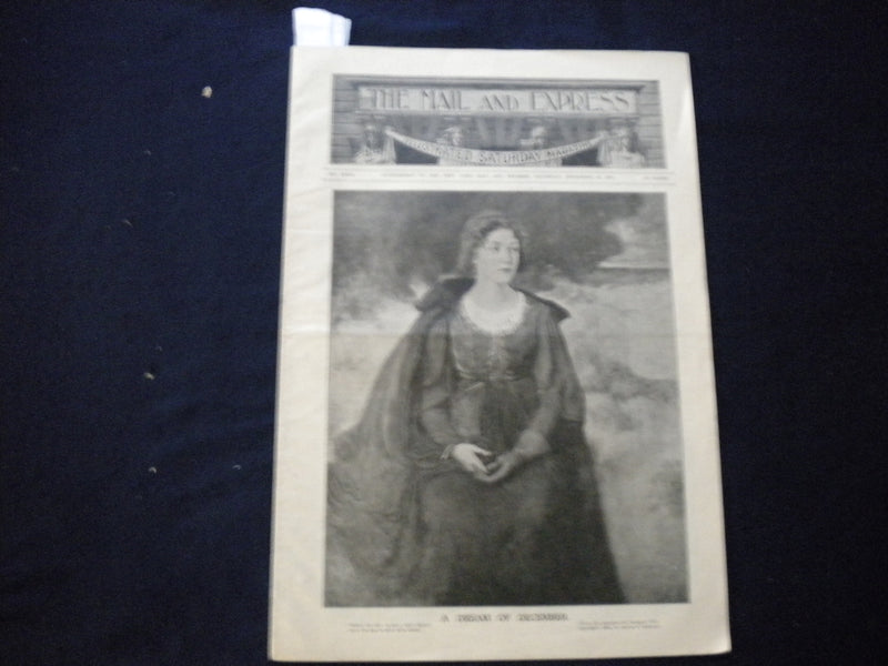 1899 DEC 16 THE MAIL AND EXPRESS MAGAZINE - A DREAM OF DECEMBER - B 676A