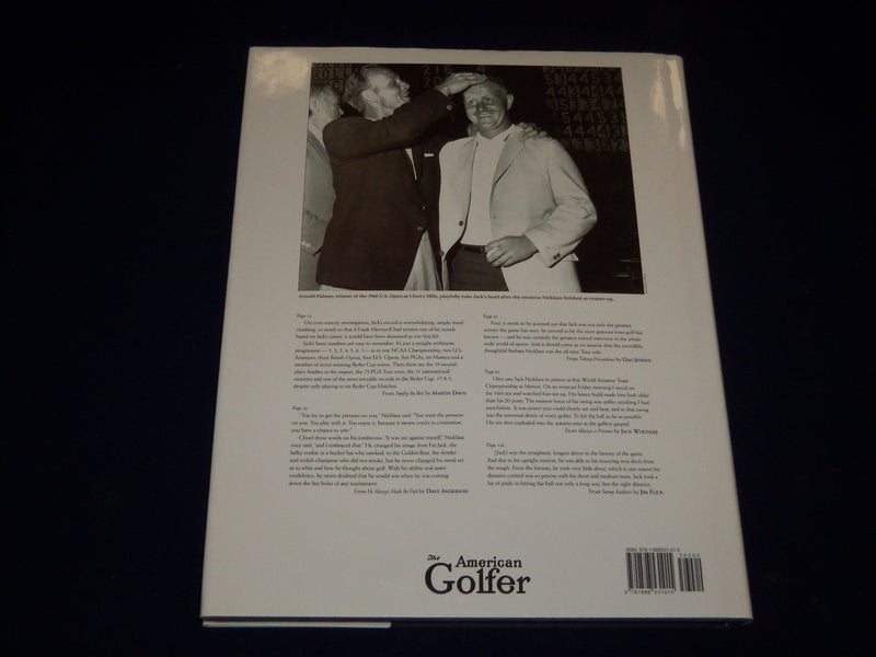 Jack Nicklaus : Simply the Best! by Martin Davis (2007, Hardcover) - I 20