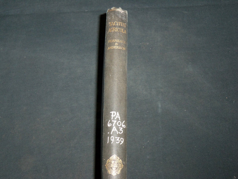 1939 CORNELII TACTTI DE VITA AGRICOLAE AMERSON HARDCOVER BOOK - KD 6660