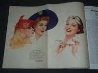 1941 OCTOBER ESQUIRE MAGZINE - VARGAS & PETTY ILLUSTRATIONS - ADS - ST 5044