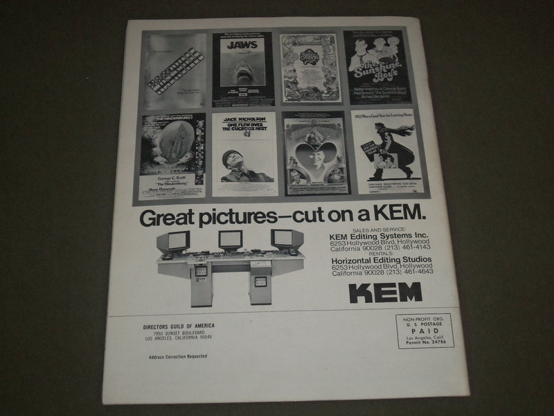 1976 MARCH/APRIL ACTION DIRECTORS GUILD OF AMERICA MAGAZINE VOL 2 NO 1 - SP 6066