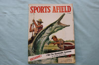 1957 MAY SPORTS AFIELD MAGAZINE - AN ILLUSTRATED FISHERMAN COVER - E 26599