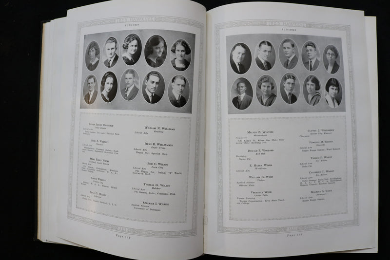 1923 THE HAWKEYE UNIVERSITY OF IOWA YEARBOOK - IOWA CITY, IOWA - YB 3538