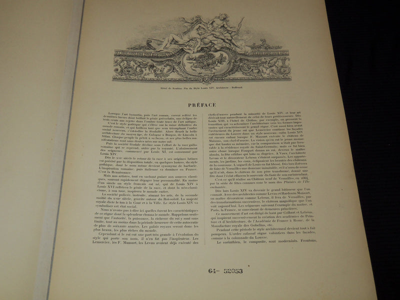 1912 LE STYLE LOUIS XIV D'ARCHITECTURE FRENCH VOLUME BY PLANAT & RUMBLER - #31